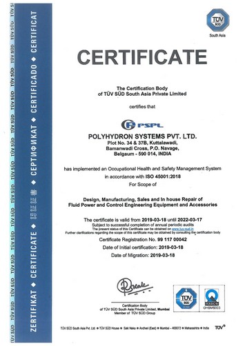 PSPL - OHSAS Certificate